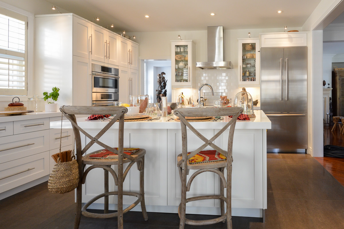 Ikea kitchen retrofit with white shaker doors